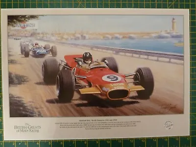 1965 Graham Hill Lotus 49 Formula 1 F1 Monaco Grand Prix Motorsport Art Print • £14.95