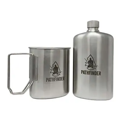 Pathfinder M34 Scout Canteen - Military Grade Stainless Steel Leakproof Design • $74.95
