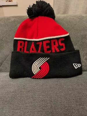 Portland Trail Blazers NBA Bobble Hat New Era One Size Wool Blend Embroidered • £12.95