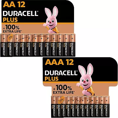 Duracell Plus Power AA AAA Batteries Alkaline Long Lasting LR03 LR6 Far Expiry • £16.89