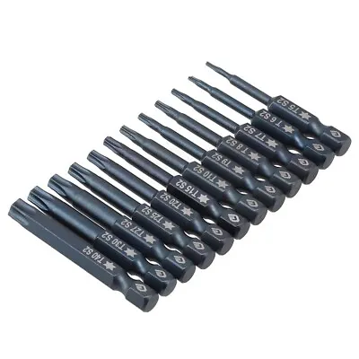 Heavy Duty 50mm Blue Magnetic Torx Screwdriver Bits Set For DIY And Work • £2.72