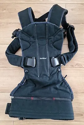 BabyBjorn Baby Carrier ONE Cotton Mix Black In Very Good Condition RRP £160 • £49.99