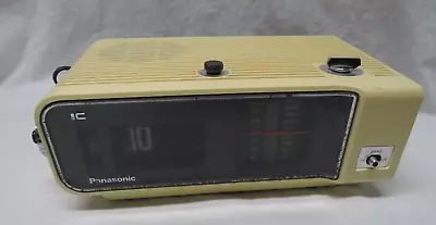 Vintage 1970's Panasonic RC-6003 AM/FM Alarm Flipper Clock Radio As Is Parts  • $24.95