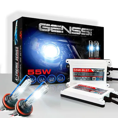 Genssi AC 55w HID Kit H4 H7 H11 H13 9003 9005 9006 9007 6000k Hi Lo Bi Xenon • $44.95