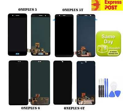 $114.95 • Buy New Oem Oneplus 5 5t 6 6t Lcd Amoled Display Touch Screen Digitizer Assembly