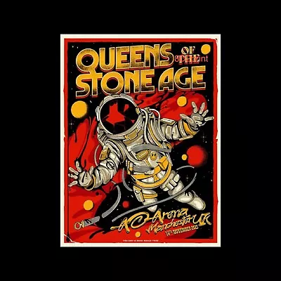 Queens Of The Stone Age - Tour Poster Reproduction Print - Size A3 Glossy Print • £9.99