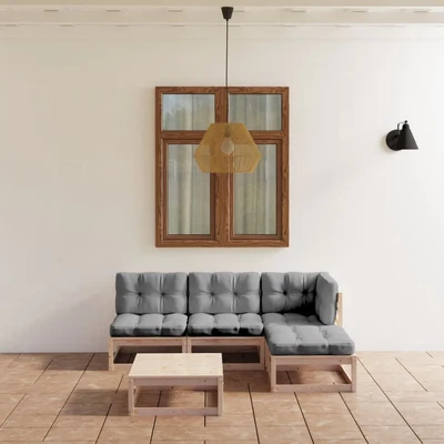 $416.99 • Buy VidaXL Garden Lounge Set Outdoor Sofa Furniture Wooden Patio Setting 5 Piece