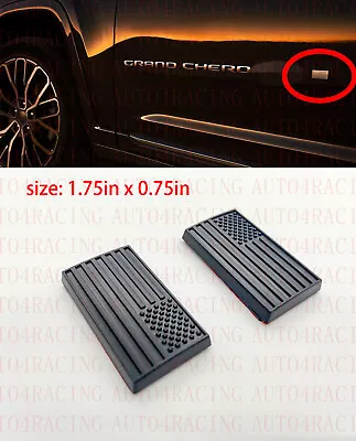 Flag Emblem Fit Jeep Grand Cherokee L Front Right Passenger Door Matte Black • $15.88