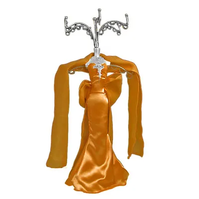Mannequin Jewellery Display Stand Necklace Holder Lady Figure Dress Dark Gold • £10