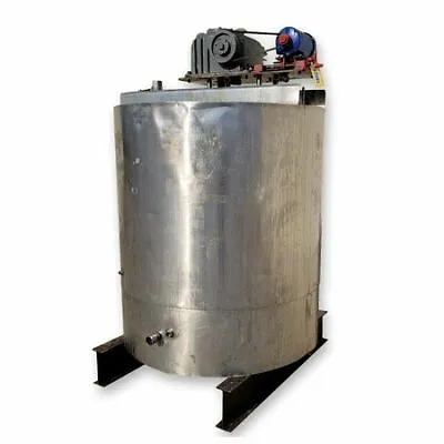 Used Stainless Mixing Tank W/ Swept Agitator Surface Scraper 380 Gal. • $1314