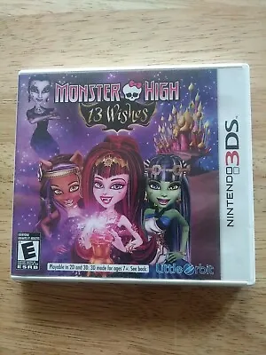 Monster High: 13 Wishes - Nintendo 3DS Game • $9.17