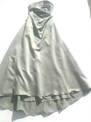 Alfred Angelo Sage Green Strapless Bridesmaid Mullet Dress Size 6 • $79.99
