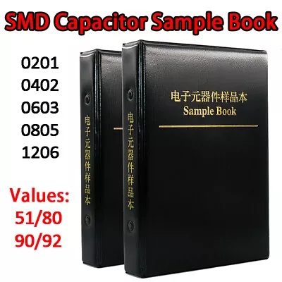 SMD/SMT Capacitor Electronic Components Kit Capacitance Assortment Sample Book • $23.10