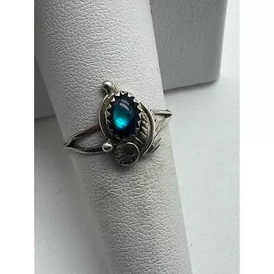 Vintage Sterling Silver Abalone Ring • $39