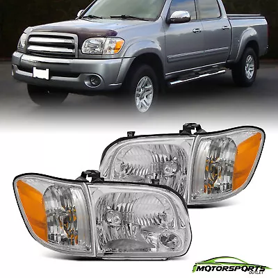 For 2005-2006 Toyota Tundra / 2005-2007 Sequoia Chrome Headlights Assembly Pair • $82.98