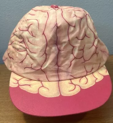 Vintage BRAIN HAT Anatomical Chart Company  Think  Snapback Cap Springhouse OSFA • $19.99