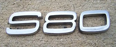 Volvo S80 Emblem Letters Badge Decal Symbol Trunk OEM Factory Genuine Stock  • $14.24