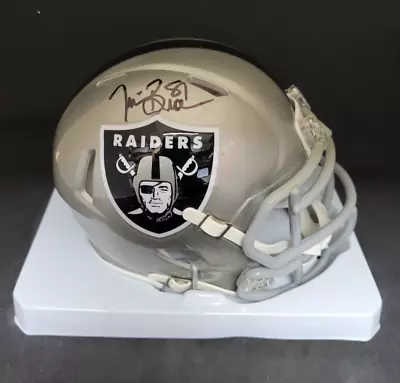 TIM BROWN Signed OAKLAND Mini-Helmet TRISTAR COA • $60