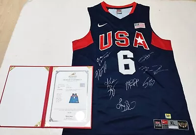 USA All Time Legends Autographed Jersey COA Michael Jordan Bryant James Etc • $201.50