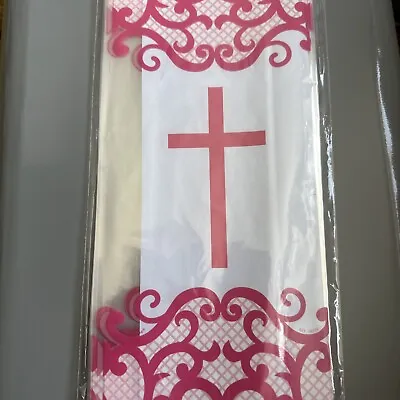 £3.88 • Buy Holy Communion Confirmation Christening Cello Sweet Favor Bags Pack Of 20 Pink 