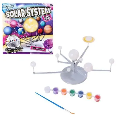 Make Your Own SOLAR SYSTEM Kit School Homework Project Planets Paints Rods Ring • £9.99