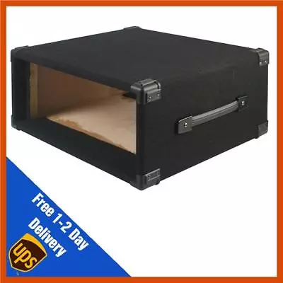 £38.99 • Buy Pulse 4U Carpet Covered Wooden 19  Rack Sleeve Case Black Carpet Covered