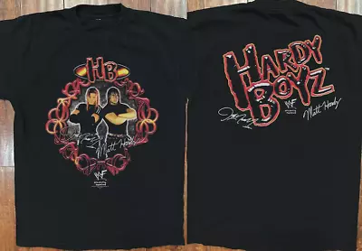 The Hardy Boyz' Jeff Hardy Matt Hardy 1999 Tour Concert Unisex Black T-Shirt • $19.99
