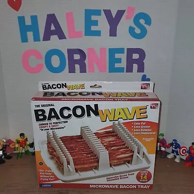 The Original Bacon Wave Microwave Bacon Tray Cooks Up To 14 Slices As Seen On TV • $15