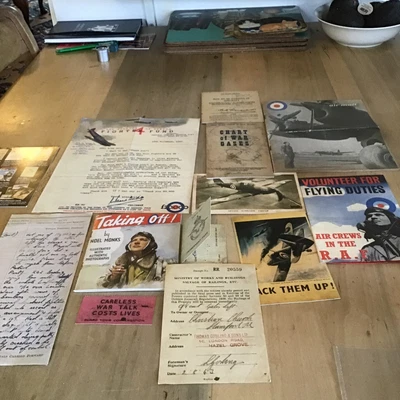 £4.99 • Buy RAF At War Memorabilia Replica Gift Pack With Lots Of Pieces Of Artwork