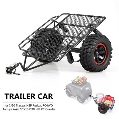 RC Car Leaf Spring Hitch Mount Trailer For 1/10 Scale RC Rock Crawler / Truck UK • £26.99