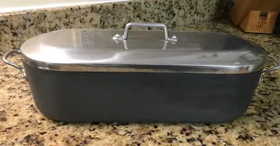 $80 • Buy Anodized Aluminum Fish Poacher With Lid And Rack - Calphalon Style. Never Used.