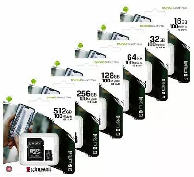 £3.29 • Buy Memory Card Kingston Micro SD Card SDHC SDXC TF Class 10 32GB 64GB 128GB 256GB