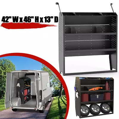 42  W Van Shelving Storage For Ford Transit GMNV Promaster Metris Sprinter • $270.99