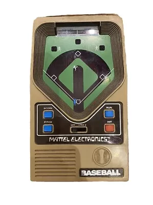 Vintage 1978 Mattel Classic Baseball Handheld Electronic Game Tested Works • $55.29
