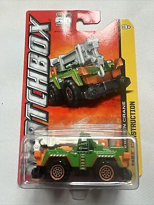 Matchbox 2013 Mbx Construction - All Terrain Crane Green C3 • $8.99