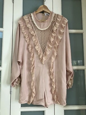 $45 • Buy 🌿 Alice Mccall Love Story Playsuit Size 8 Blush Pink Missing Belt