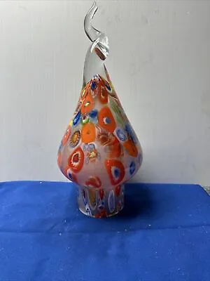 Murano Style Glass  Hanging Pendant Light Lamp  Spiral Blown Glass (Globe Only) • $50.99