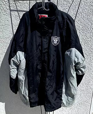 NFL Football Raiders Starter Parka Jacket Mens 4XL - Good - See Pictures • $59.96