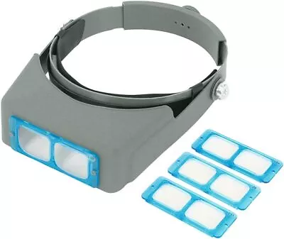 Head Mount Magnifier Optivisor Jewelers Magnifying Glasses 1.5X 2X 2.5X 3.5X Opt • $34.99