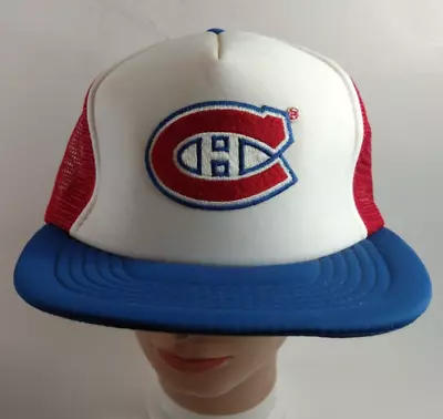 VTG Montreal Canadians NHL Mesh Snapback Truckers Style Cap/Hat • $34.95