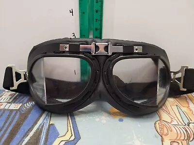 Retro Motorcycle Goggles Harley Pilot Steampunk ATV Bike Vintage Moto Glasses • $10