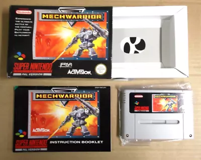 MechWarrior. Super Nintendo. Complete With Manual. PAL. • $399