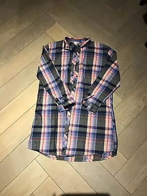 £0.99 • Buy NEXT Girls Blue Grey Pink Check Shirt Dress Age 12    BG415LG