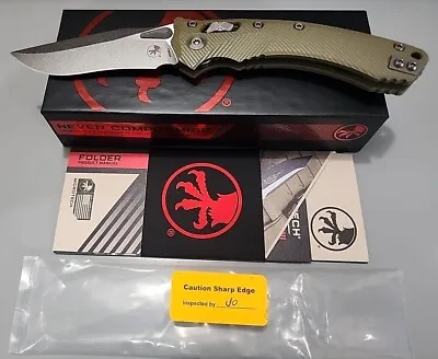 Microtech Amphibian-RAM-LOC S/E Fluted G-10 OD GR Stonewash Standard 137RL-10... • $345