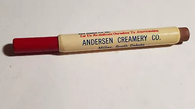 Andersen Creamery Co. Miller South Dakota Vintage Bullet Pencil • $5.49