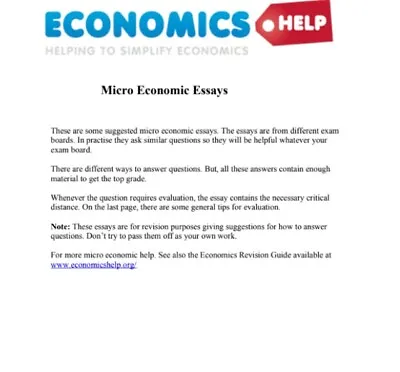 A-level Economics Revision MACRO & MICRO ESSAY Plans I Revision I  • £5