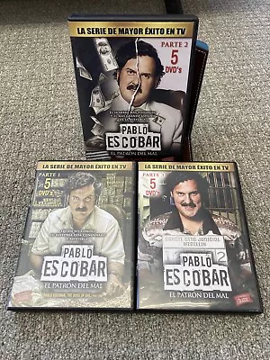 Pablo Escobar El Patron Del Mal Part 1 & 2 3 DVD 2013 15 Disc Set NTSC Complete • $64.99
