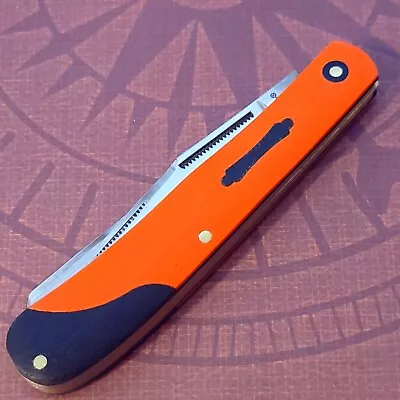 MARBLES Knife MR591 Two Blade Trapper Blaze Orange Lightweight G10 Handles NIB • $6.99