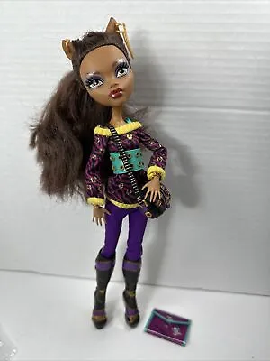 Monster High Clawdeen Wolf School's Out Purse Folder Belt • $79.99