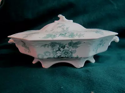 Antique W.H. Grindley Chatsworth England Oval Covered Vegetable Serving Dish • $15